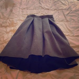 Cute grey high low skirt